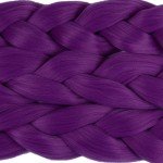 Lady Miranda Pure Color Jumbo Braid Synthetic Hair Extensions 41" 165 g / Pc (Purple3)