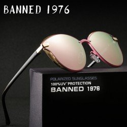  BANNED 1976 Luxury Women Sunglasses Fashion Round Ladies Vintage Retro Brand Designer Oversized Female Sun Glasses oculos gafas