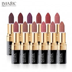  IMAGIC Lipstick Moisturizer Lips Smooth Lip Stick Long Lasting Charming Lip Lipstick Cosmetic Beauty Makeup 12 Colors