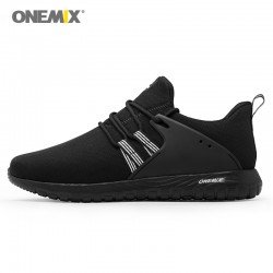  Onemix men's running shoes outdoor sport sneakers in black for lover walking shoes white women jogging sneakers size EU36-45