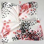 1 pc Women's Leopard Artificial Silk Square Scarves Office Lady Fashion Head Shawl for Gift