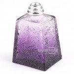 100ML Crystal Purple Perfume Bottle Oil Lamp Silver Fitting Travel Gifts