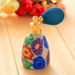 12ml Fashion Polymer Perfume Atomizer Empty Refillable Scent Devider Vintage Bottle Spray Bulb With Gasbag Fimo Sweet Gift Color