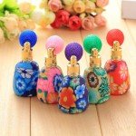 12ml Fashion Polymer Perfume Atomizer Empty Refillable Scent Devider Vintage Bottle Spray Bulb With Gasbag Fimo Sweet Gift Color