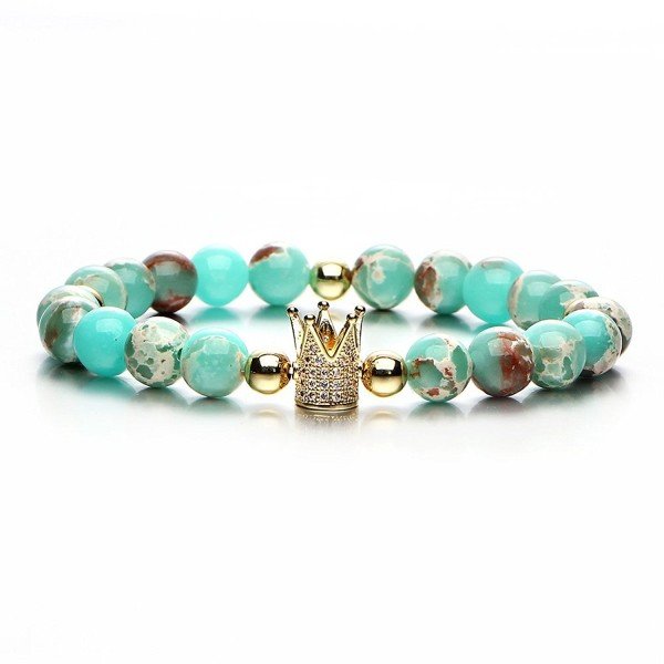 17mile Buddhism Faith Lotus Charm Bracelet Natural Stone Totem Yoga Gemstone Prayer Bracelet for Unisex