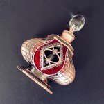 1PC 10ml Vintage Metal Perfume Bottle Retro Arab Style Essential Oil Bottle Antiqued Alloy Wedding Craft Gift