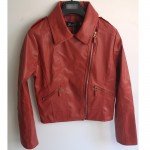 2017 New Fashion Autumn Street Women's Short Washed PU Leather Jacket Zipper Bright Colors New Ladies Basic Jackets Good Quality