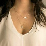 2018 Boho Choker Necklace Silver Fashion Chain Beads Metal Discs Jewelry Pendants Multi Layer Necklace Gold Necklaces For Women
