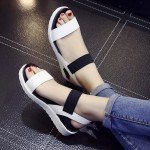 2018 New Hot Sale Sandals Women Summer Slip On Shoes Peep-toe Flat Shoes Roman Sandals Mujer Sandalias Ladies Flip Flops Sandal 