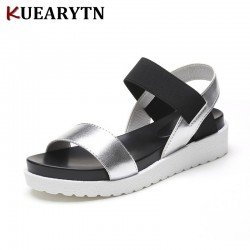 2018 New Hot Sale Sandals Women Summer Slip On Shoes Peep-toe Flat Shoes Roman Sandals Mujer Sandalias Ladies Flip Flops Sandal 