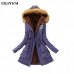 2018 New Parkas Female Women Winter Coat Thickening Cotton Winter Jacket Womens Outwear Parkas for Women Winter