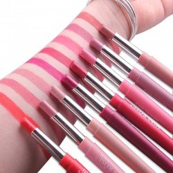 2018 New Rose Brand Lip Stick Color Cosmetics Wateproof Double Ended Long Lasting Nude Red Matte Miss Velvet Lipstick Pencil