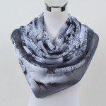 2018 New Women Chiffon Silk Scarfs Fashion Spring Square polyester Scarves Print flowers Shawl Summer Shawls And Hijabs 052