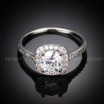 2018 ROXI Brand Anillos Fashion Jewelry Rings for Women White Rose Gold Color Zirconia Environmental Rhinestone Wedding Rings