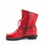 2018 Vintage Style Genuine Leather Women Boots Flat Booties Soft Cowhide Women's Shoes Front Zip Ankle Boots zapatos mujer