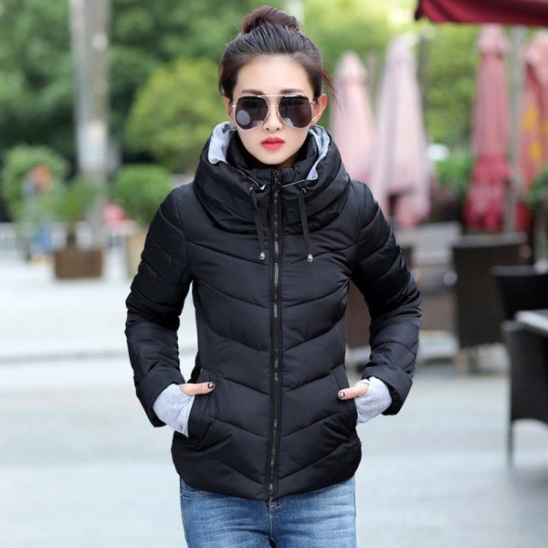 2018 new ladies fashion coat winter jacket women outerwear short wadded jacket female padded parka women's overcoat