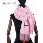 2018 solid cashmere scarfs luxury brand high quality scarf women fashion pashimina for ladies scarves wool womens shawls stoles