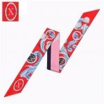 26 Letters Scarf New Design Print Women Silk Scarf 2018 Fashion Head Scarf Brand Small Tie Bag Ribbons Constellation Scarf