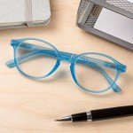 3 Pairs Of Unisex Deluxe Reading Glasses - Comfortable Stylish Simple Readers With Spring Hinges By EyeSquared - Choose Your Magnification