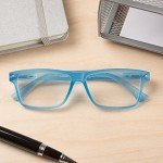 3 Pairs Of Unisex Deluxe Reading Glasses - Comfortable Stylish Simple Readers With Spring Hinges By EyeSquared - Choose Your Magnification