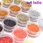 30 Pcs Nail Glitter Assorted Colors Nail Art Fine Glitters Powder Dust UV Gel Polish Acrylic Nail Tips Makeup Tools