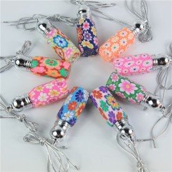 30pcs/lot 5ml-6ml Perfume Vials with Roll-on Ball Perfume Roll on Polymer Clay Bottle Empty Essential Oil Bottle For X-mas Gift 