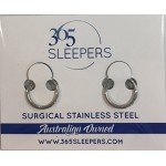 365 Sleepers 1 Pair Stainless Steel 1/4" (6mm) TINY 16G Hinged Segment Ring Silver Black Rose Yellow Rainbow Blue Hoop Sleeper Earrings Body Piercing