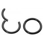 365 Sleepers 1 Pair Stainless Steel 18G (Thin) Hinged Segment Ring Hoop Sleeper Earrings Body Piercing 5mm/6mm/7mm/8mm/9mm/10mm/11mm/12mm/13mm