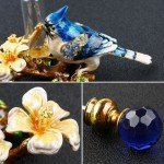 4ml Vintage Metal Bird Glass Empty Perfume Bottle Container Decor Ladies Gift 
