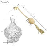 80ml Clear Crystal Perfume Bottle Atomizer Glass Bottles With Yellow Long Tassels Spray Pump Vintage Makeup Tool Lady Gift 2017