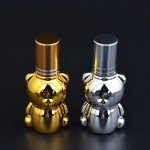 8ml Lovely Bear Shape Essential Oils Perfume Bottle Roller on Glass Bottle Mini Fashion Cute Empty Refillable Bottles Gift