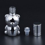 8ml Lovely Bear Shape Essential Oils Perfume Bottle Roller on Glass Bottle Mini Fashion Cute Empty Refillable Bottles Gift