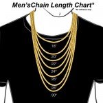 925 Sterling Silver With Yellow Gold or Rhodium Plating Mens 9.0MM Miami Cuban Curb Chain Necklace-Made in Italy