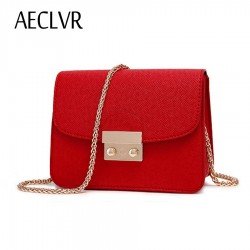 AECLVR Small Women Bags PU leather Messenger Bag Clutch Bags Designer Mini Shoulder Bag Women Handbag Hot Sale bolso mujer purse