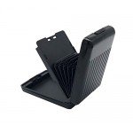 ANSSOW RFID Blocking Card Holder Case for Men and Women, Safe and Secure Protection for Travel or Business, Includes slots for credit cards and driver license, Slim Aluminum Metal Wallet