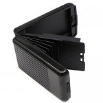 ANSSOW RFID Blocking Card Holder Case for Men and Women, Safe and Secure Protection for Travel or Business, Includes slots for credit cards and driver license, Slim Aluminum Metal Wallet