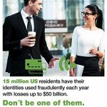 ANSSOW RFID Blocking Card Holder Case for Men and Women, Safe and Secure Protection for Travel or Business, Includes slots for credit cards and driver license, Slim Aluminum Metal Wallet