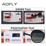 AOFLY BRAND DESIGN Classic Polarized Sunglasses Women Oversized Frame Gradient Lens Rhinestone Sunglasses A102