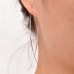 AiNian Fish Shaped Stud Earrings Simplicity Handmade Copper Wire Earring For Women Brincos De Gota Feminino 2018 Geometric New