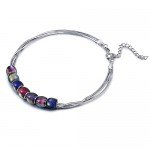 Aienid Stainless Steel Necklaces for Couples Heart Matching Rings for Men and Women Pendant Rope CZ