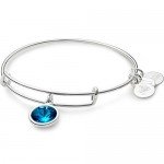 Alex and Ani Bangle Bar Imitation Birthstone Bangle Bracelet, 2.75"