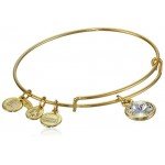 Alex and Ani Bangle Bar Imitation Birthstone Bangle Bracelet, 2.75"