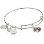 Alex and Ani Bangle Bar Imitation Birthstone Bangle Bracelet, 2.75"