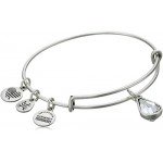 Alex and Ani Birth Month Charm with Swarovski Crystal Bangle Bracelet