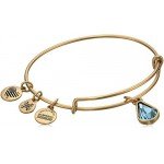 Alex and Ani Birth Month Charm with Swarovski Crystal Bangle Bracelet