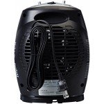 Basics 1500 Watt Oscillating Ceramic Space Heater with Adjustable Thermostat - Silver