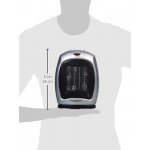 Basics 1500 Watt Oscillating Ceramic Space Heater with Adjustable Thermostat - Silver