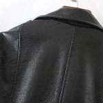 Aonibeier Autumn Street Women's Short Washed PU Leather Jacket Zipper Bright Colors Ladies Basic Jackets Slim Fit Women Coats