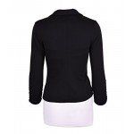 Auliné Collection Women's Casual Work Solid Color Knit Blazer