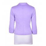 Auliné Collection Women's Casual Work Solid Color Knit Blazer